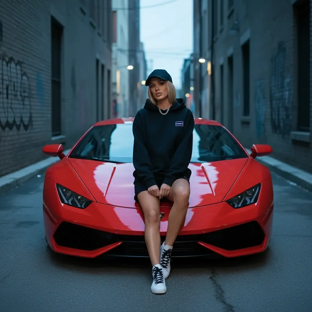 Nahaufnahme eines urbanen Outfits.